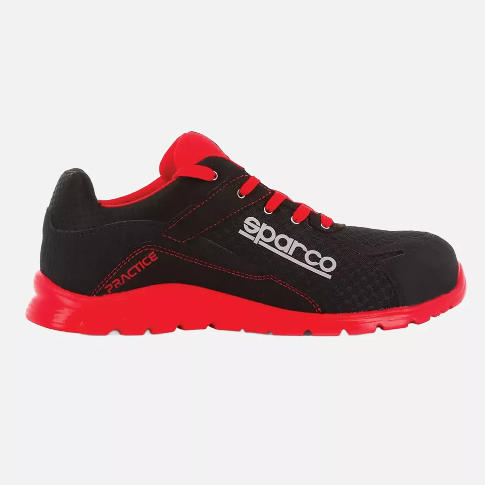 Sparco 07517NRRS, Practice Jacques Safety Shoes ESD S1P SRC, Black/Red, image 1, gallery thumbnail