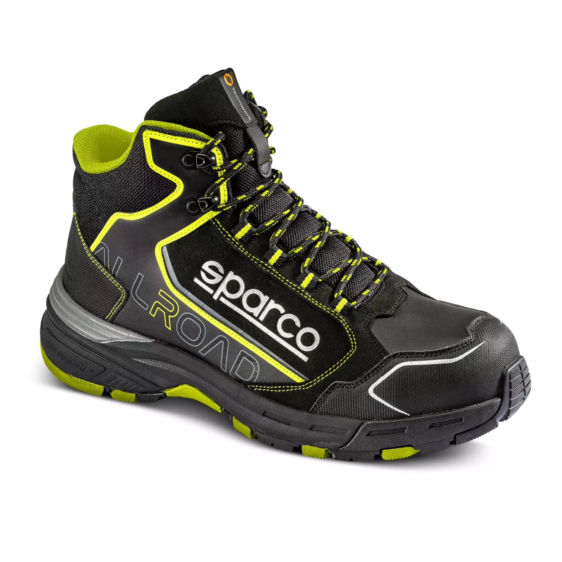 Sparco 07529NRGF, Allroad Motegi Safety Shoes ESD S3S SR FO HRO, Black/Yellow, image 2