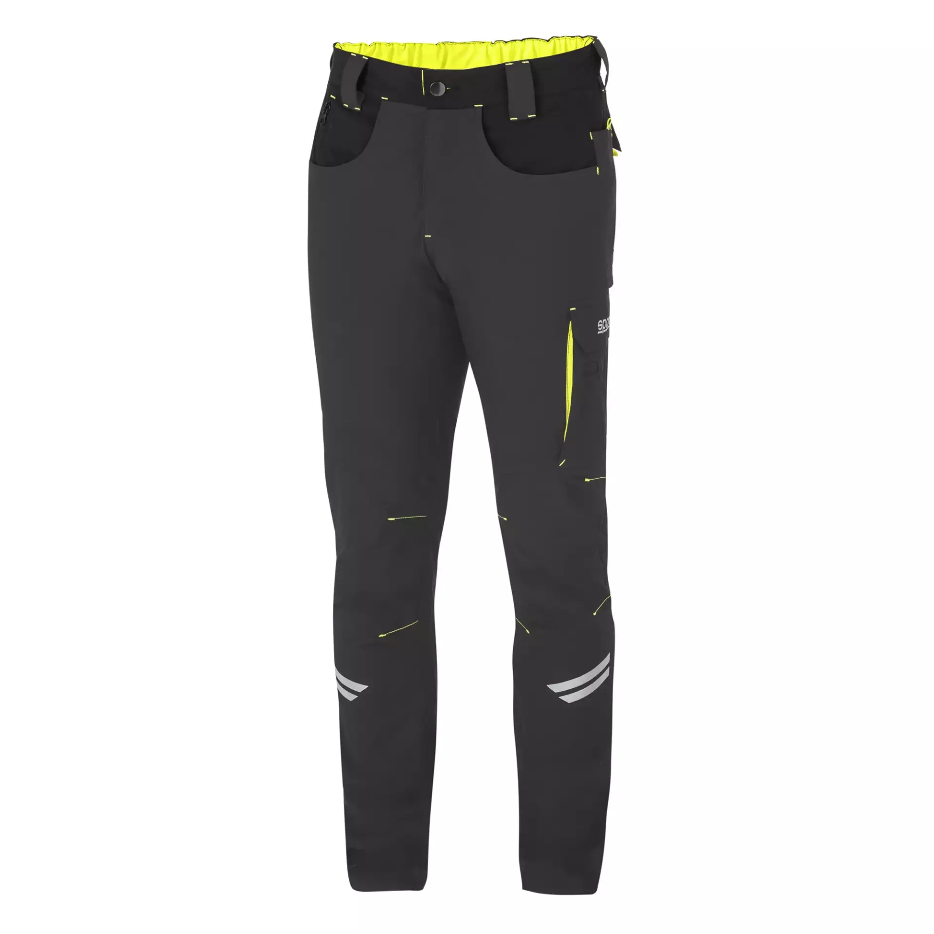 Sparco 02425GSGF, Kansas Tech Leichte Hose, Dunkelgrau/Gelb