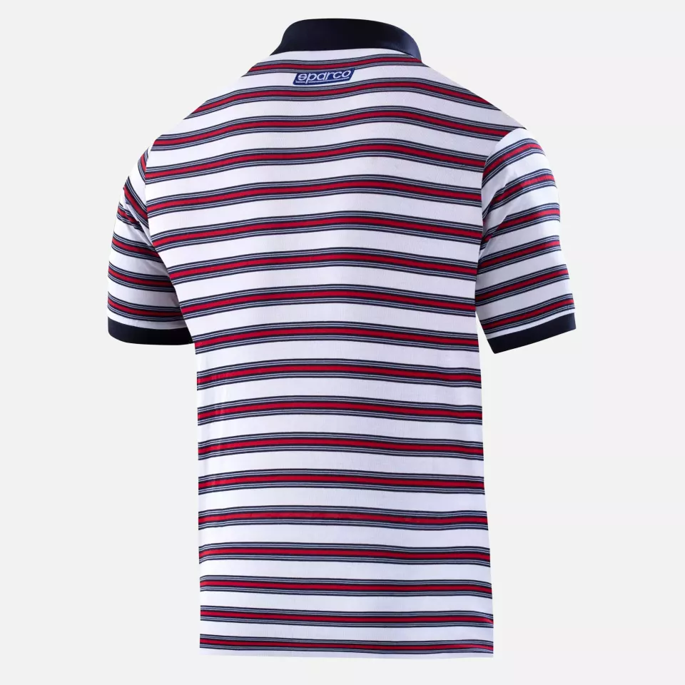 Sparco 01396MR-BI, Sportline Martini Racing Replica Polo Shirt, White/Red/Navy, image 2, gallery thumbnail