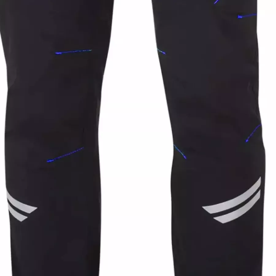 **Abriebfeste Knie** schützen Ihre Hose und ermöglichen Ihnen ungehindertes Arbeiten auf rauen Oberflächen.