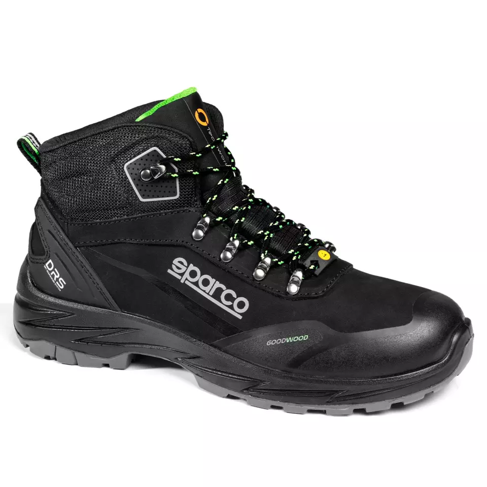 Sparco BTB0015B0-K01, Goodwood Safety Shoes O6, SR, ESD, FO, HRO, CI, Black, image 1, gallery thumbnail