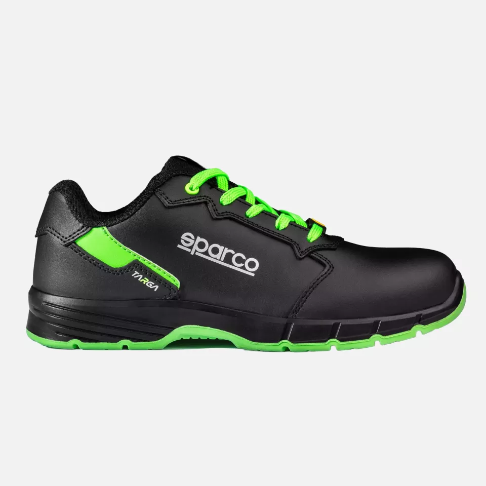 Sparco BTB0011B0-K15, Targa Safety Shoes ESD S3S SR FO, Black/Fluorescent Green, image 3, gallery thumbnail