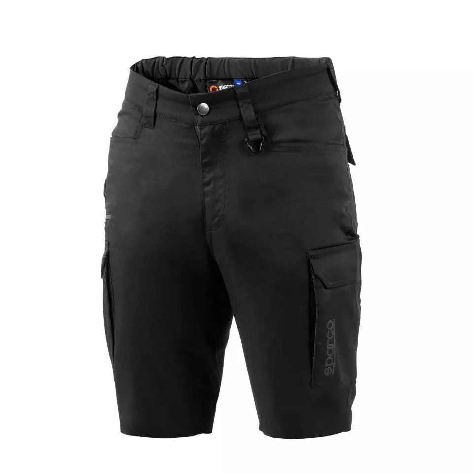 Sparco BTP0002B0-K11, Hawaii Bermuda Shorts, Black/Dark Grey