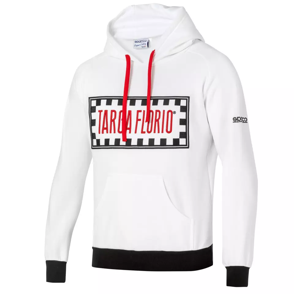 Sparco 013041TF-BI, Targa Florio Hoodie #F1, White, image 1, gallery thumbnail