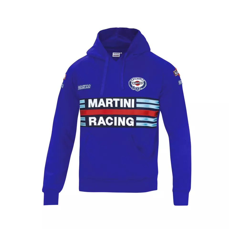 Sparco 01279MR-AZ, Martini Racing Hoodie, Blue, image 1, gallery thumbnail