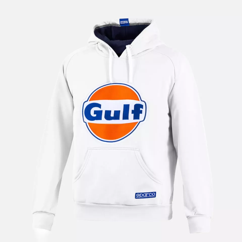 Sparco BMF0012S0-W01, Gulf Hoodie, White, image 1, gallery thumbnail