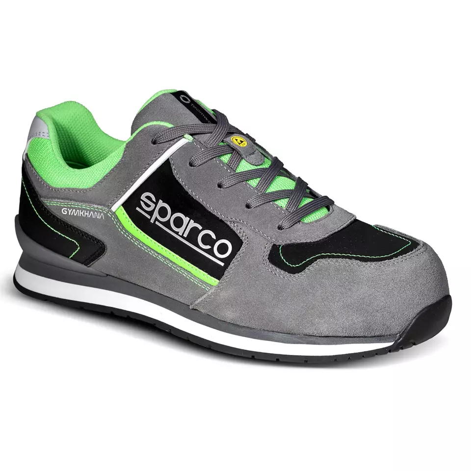 Sparco 07535GSVF, Gymkhana Chester Sicherheitsschuhe ESD S3 SRC HRO, Grau/Grün, image 1, gallery thumbnail