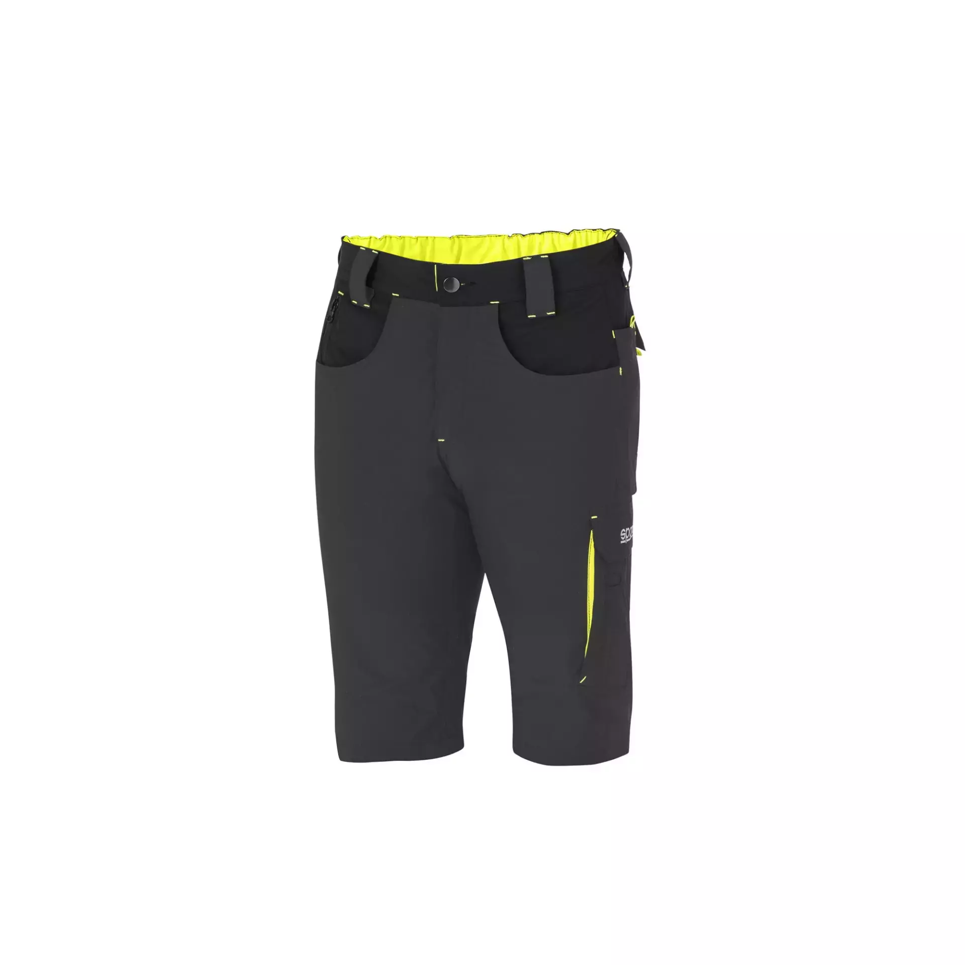 Sparco 02428GSGF, Laredo Tech Light Shorts, Dark Gray/Yellow