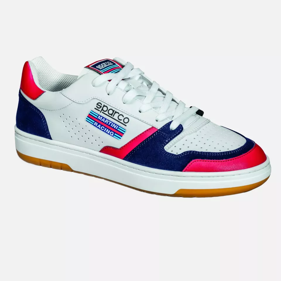 Sparco 0012B4MR-BIBM, S-Urban Martini Shoes, White/Blue/Red, image 1, gallery thumbnail