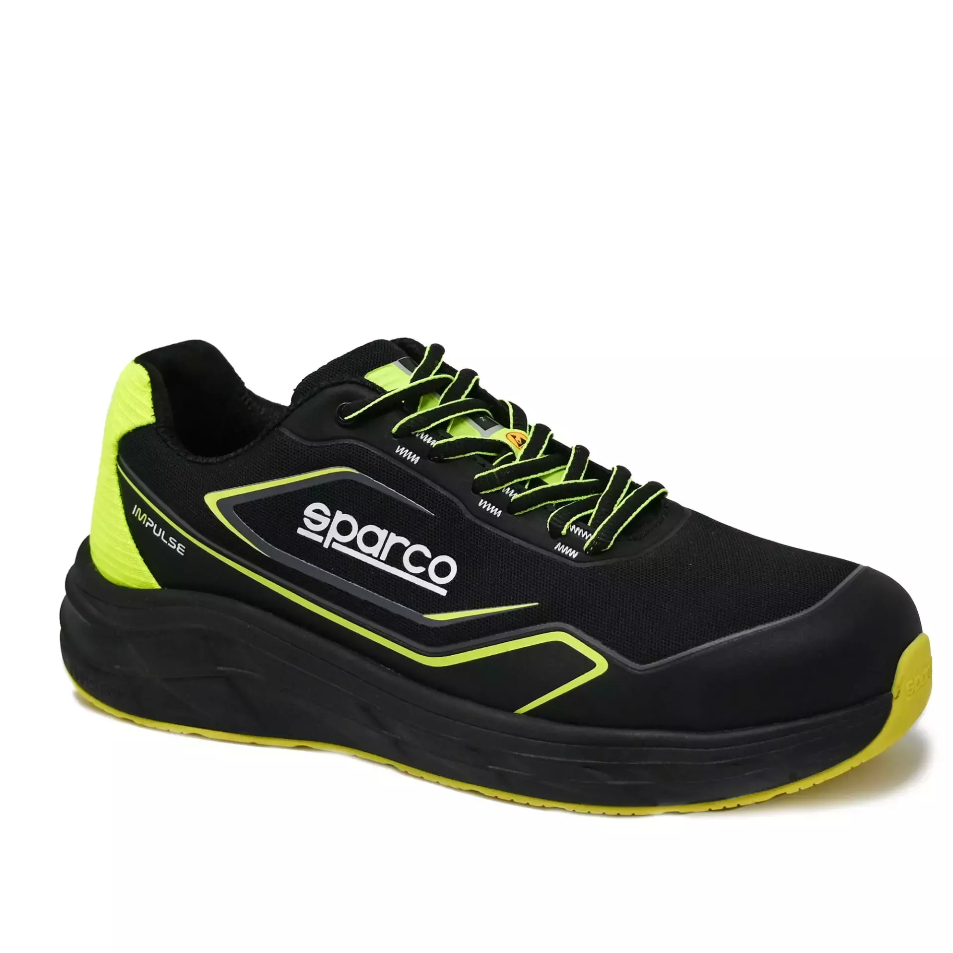 Sparco 07545NRGF, Impulse Luton Safety Shoes ESD S1PS SR FO HRO, Black/Yellow