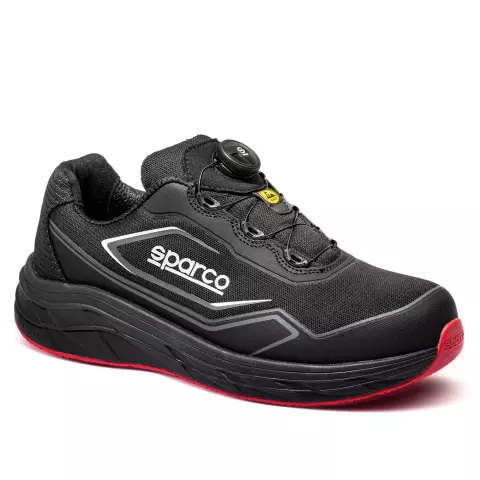  BTB0019B0-K12, Sparco IMPULSE+ Sicherheitsschuhe S1PS SR FO HRO, Schwarz/Rot