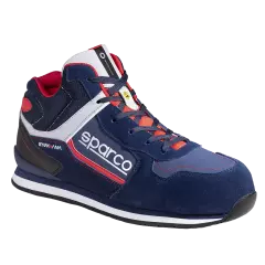 07536BMRS, Sparco Gymkhana Olympus Saftey Shoes ESD S3 SRC HRO, Navy Blue/Red