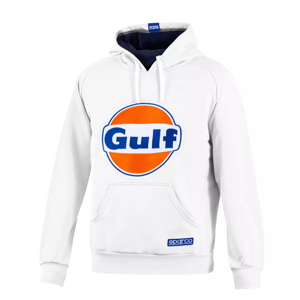 Sparco BMF0012S0-W01, Gulf Hoodie, White, image 1, gallery thumbnail
