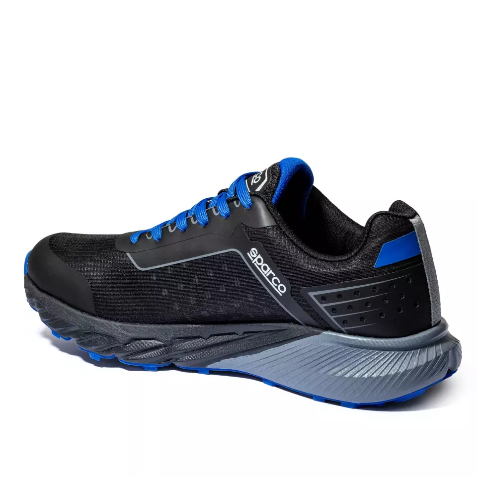 Sparco BTB0007B0-K05, S-PARK Shoes, Black/Light Blue, image 2, gallery thumbnail