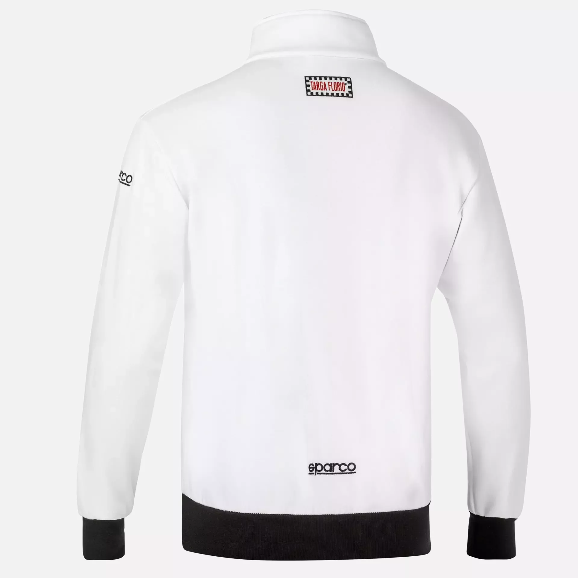 Sparco 013046AM-BI, Merzario Targa Florio Sweatjacke, Weiß/Schwarz, image 2