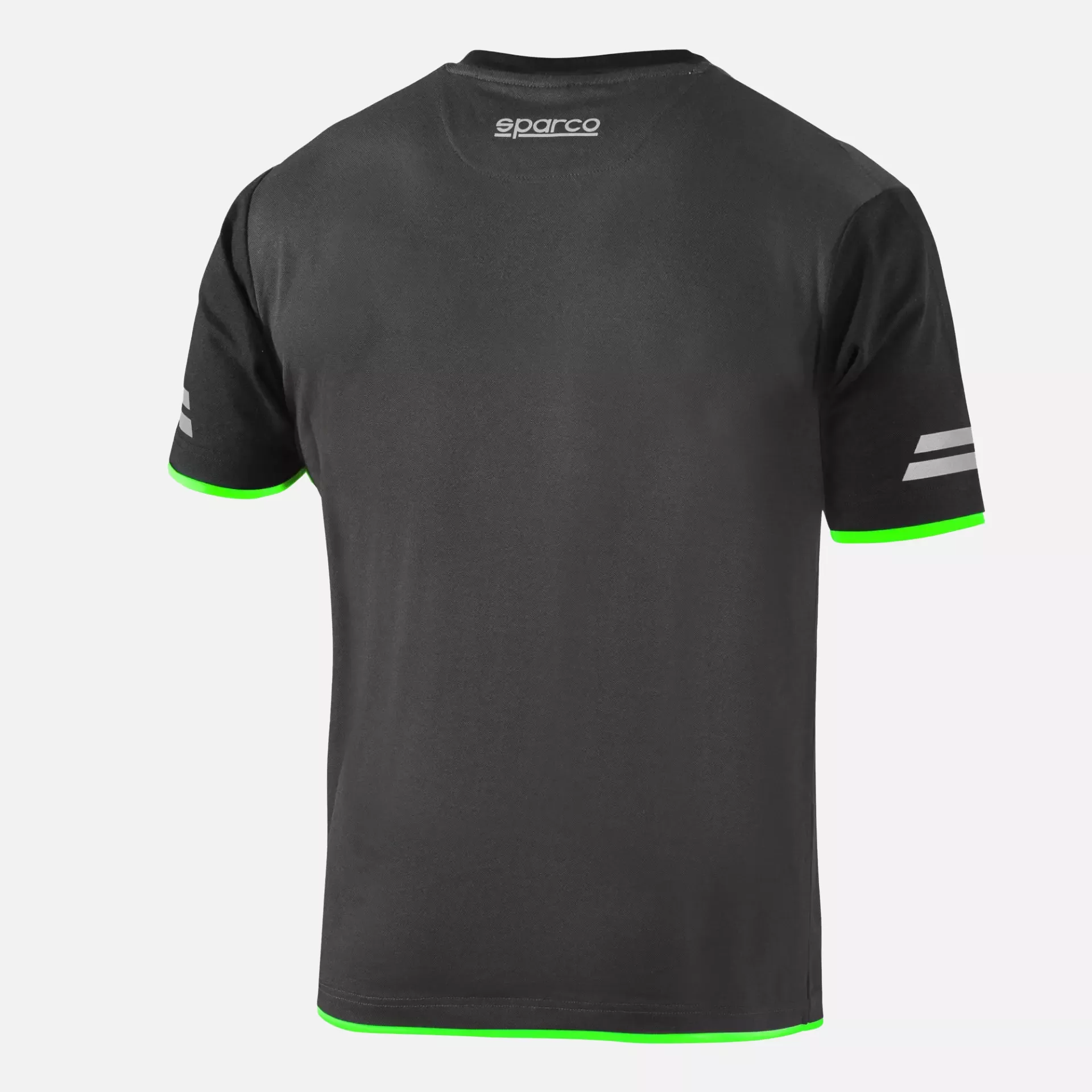 Sparco 02416-GSVF, Tucson Tech T-Shirt, Grey/Green, image 2