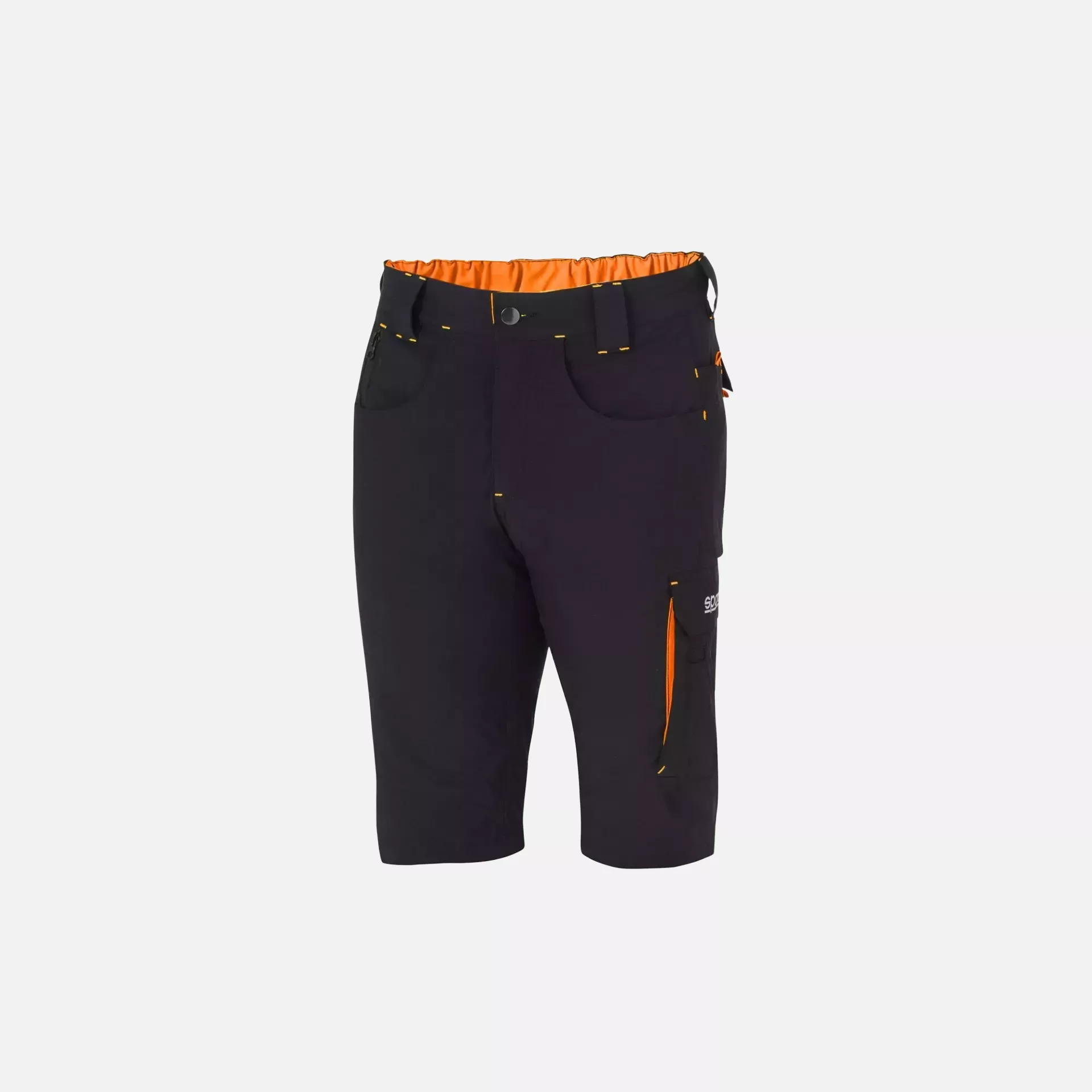Sparco 02428NRAF, Laredo Tech Light Shorts, Black/Orange, image 1