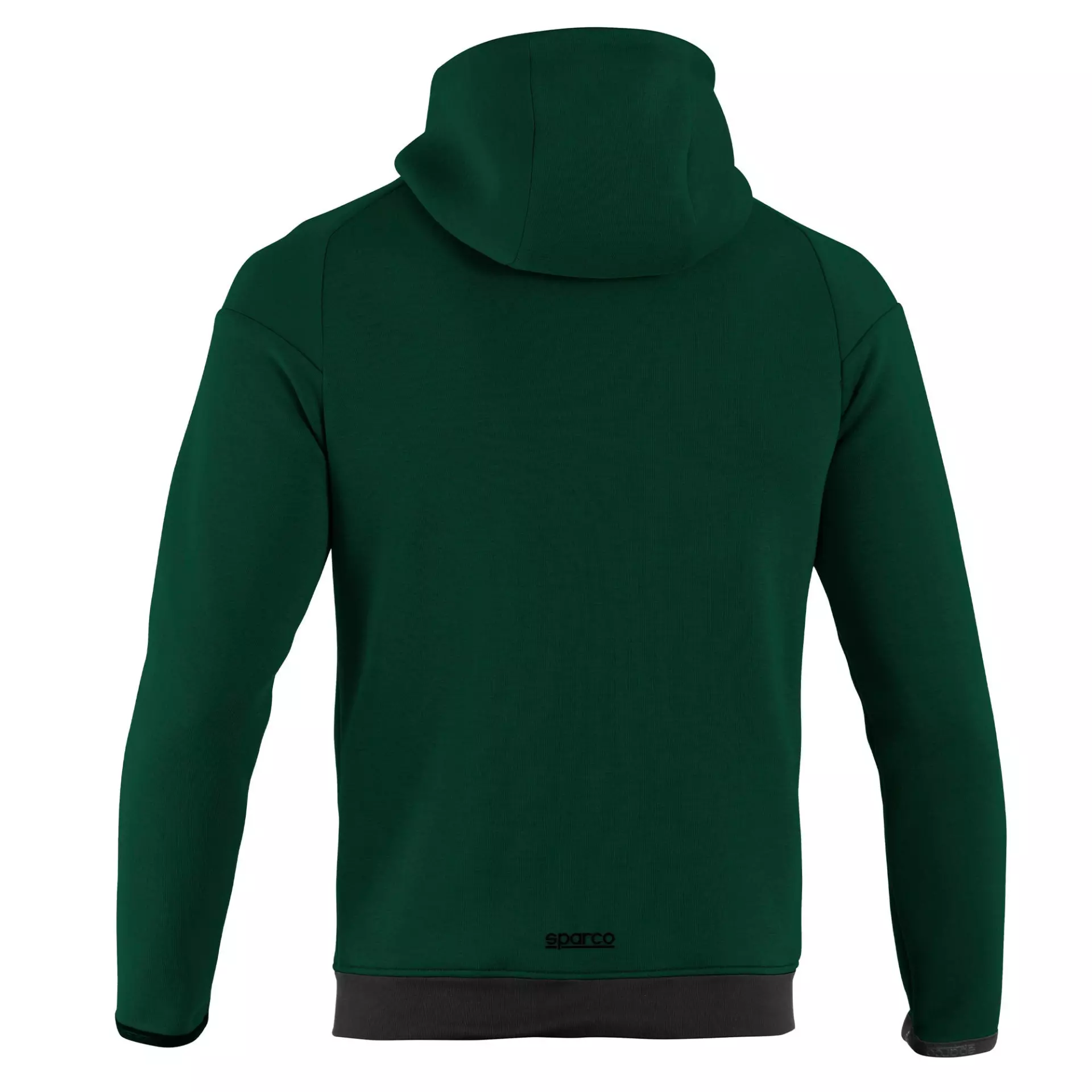 Sparco BMJ0012B0-G22, Hooded Sweatshirt Full Zip, Green/Black, image 2
