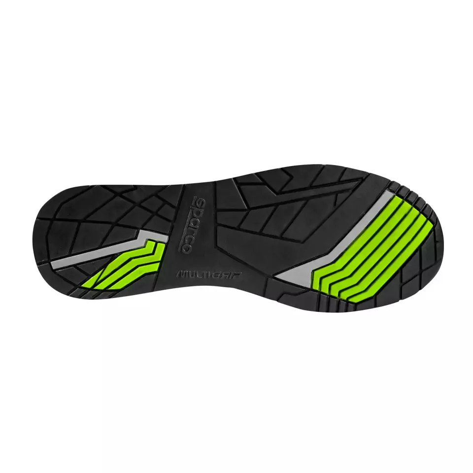 Sparco 07527VSLI, Gymkhana SEB Saftey Shoes S1P SRC, Dark Green/Lime, image 2, gallery thumbnail