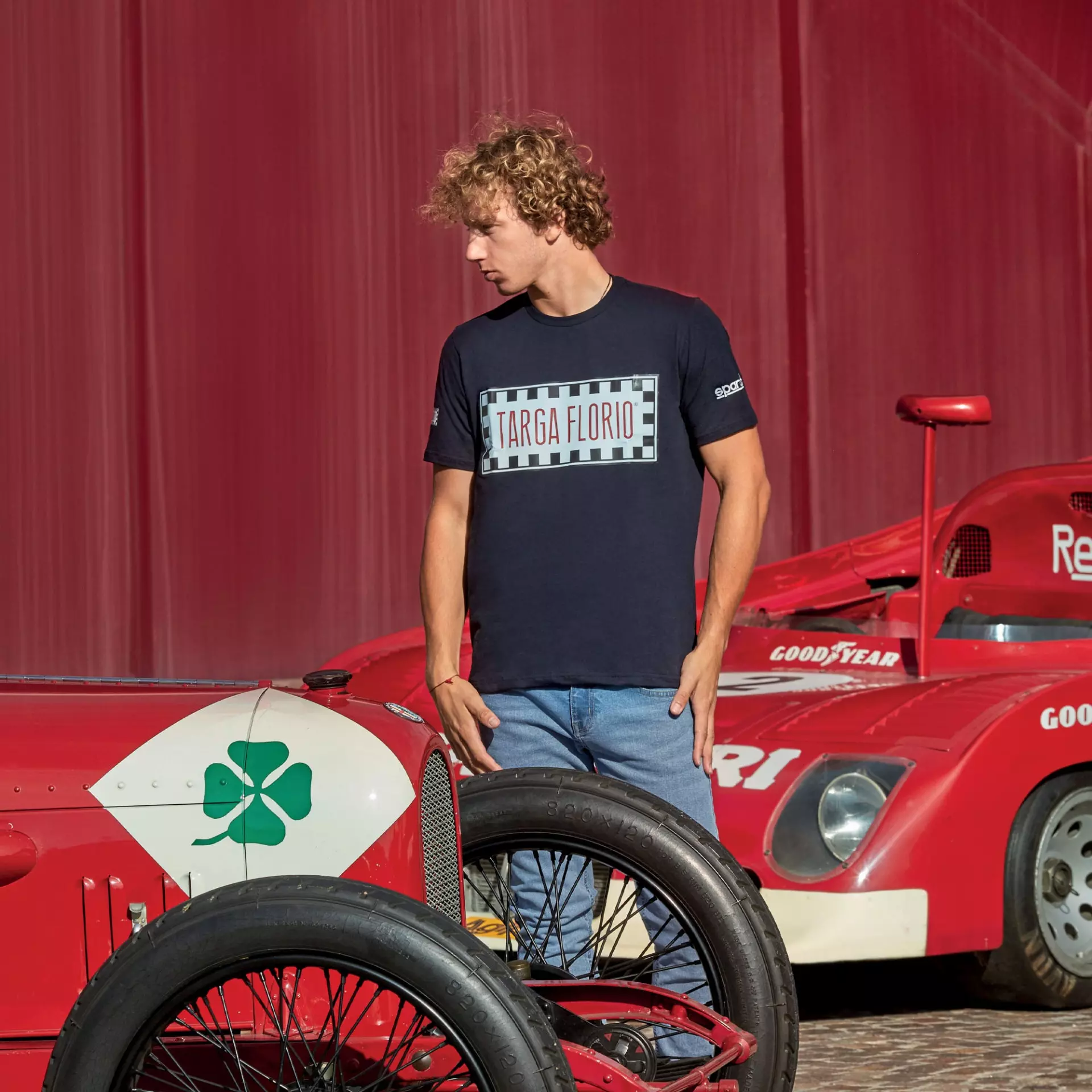 Sparco 013039TF-BM, Targa Florio T-Shirt, Navy Blue, image 3