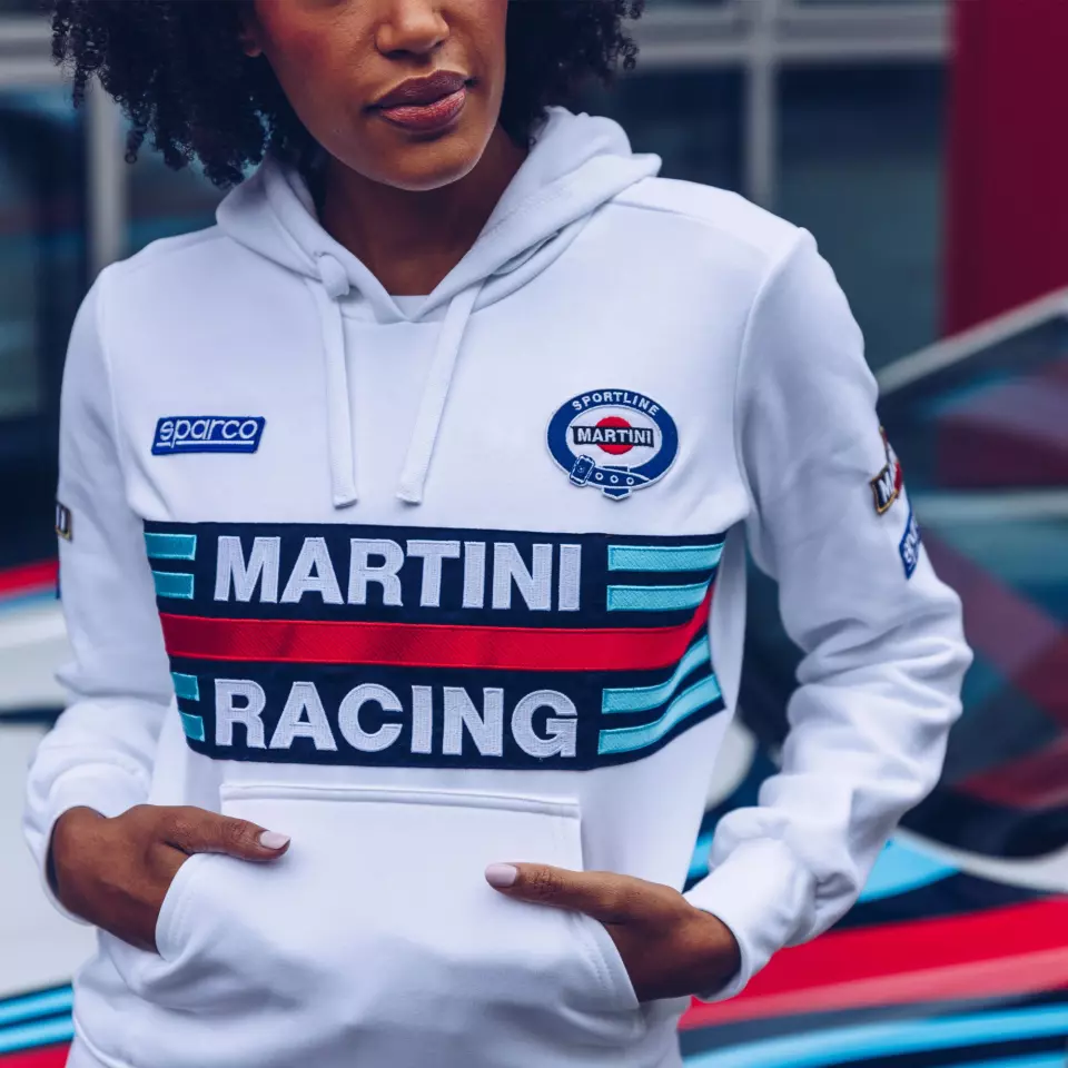 Sparco 01397MR-BI, Martini-R Damen-Hoodie, Weiß, image 2, gallery thumbnail