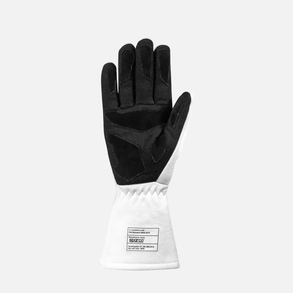 Sparco 001366MR-BI, Land Classic Racing Gloves Martini Racing, White/Black, image 3, gallery thumbnail
