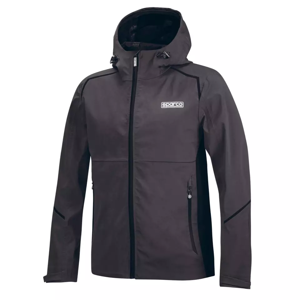 Sparco BMJ0015B0-E41, Shell Jacket Waterproof, Grey/Black, image 1, gallery thumbnail