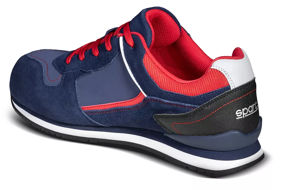 Sparco 07535BMRS, Gymkhana Tacoma Saftey Shoes ESD S3 SRC HRO, Navy Blue/Red, image 3, gallery thumbnail