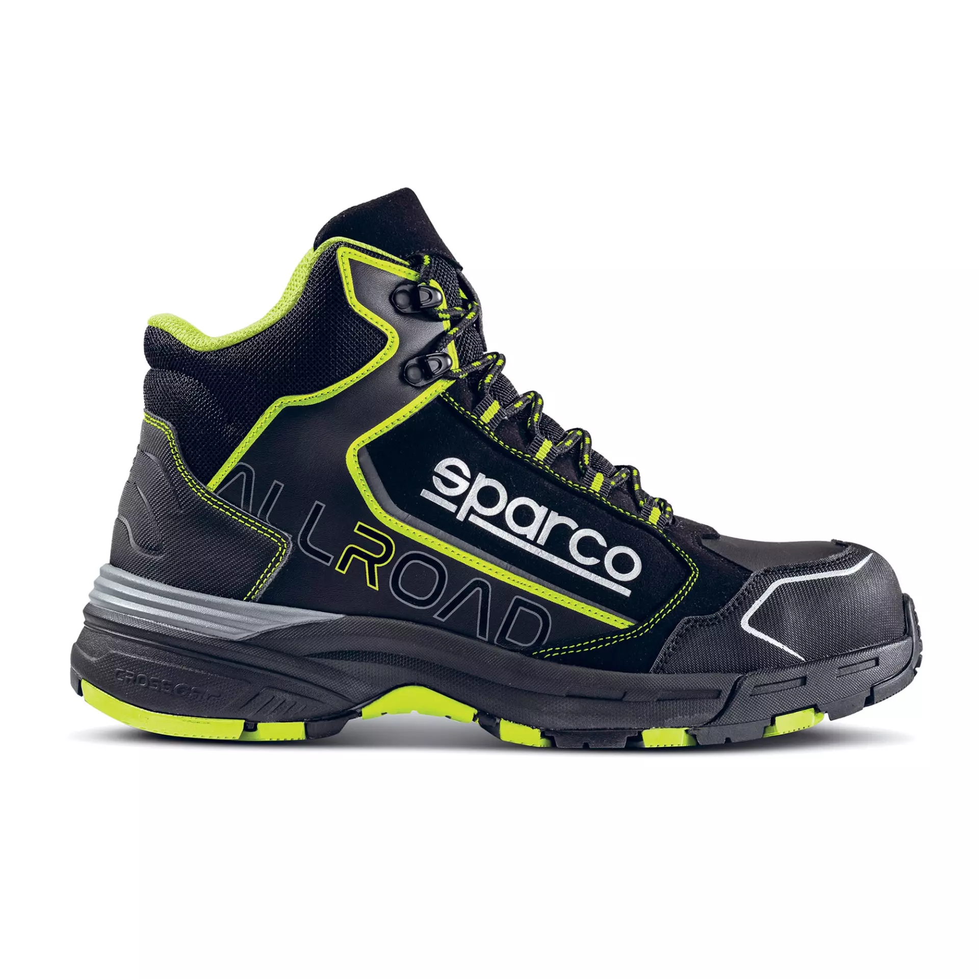 Sparco 07529NRGF, Allroad Motegi Safety Shoes ESD S3S SR FO HRO, Black/Yellow, image 1