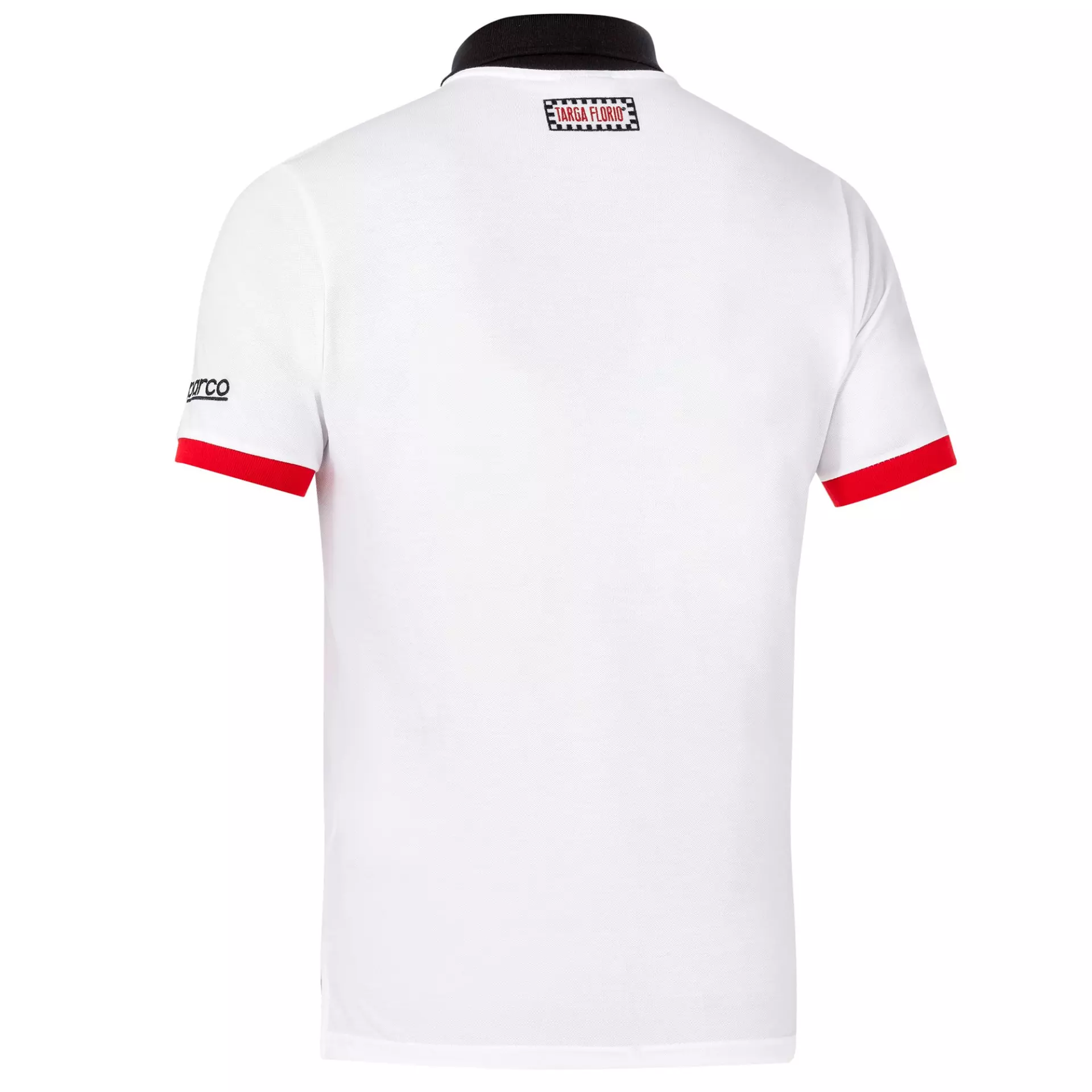 Sparco 013040TF-BIRS, Targa Florio Poloshirt, Weiß/Rot, image 2