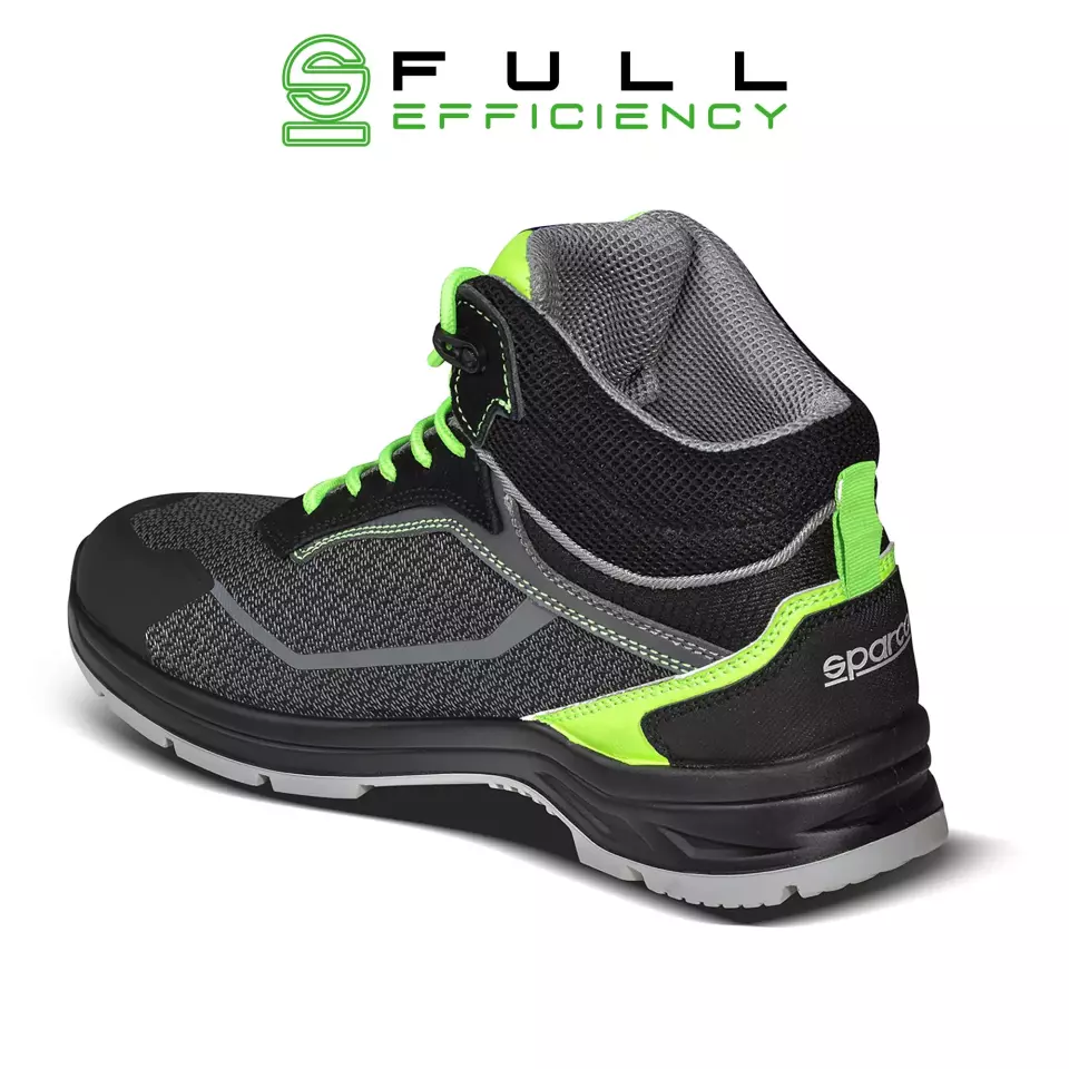 Sparco 07542NRVF, Indy Ranger Saftey Shoes ESD S3S SR FO LG, Black/Green, image 2, gallery thumbnail