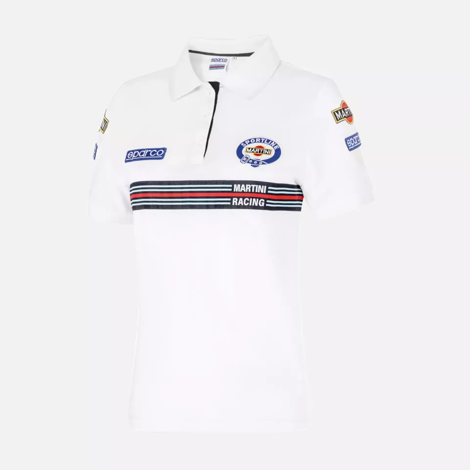 Sparco 013035MR-BI, MARTINI-R Damen Poloshirt, Weiß, image 1, gallery thumbnail