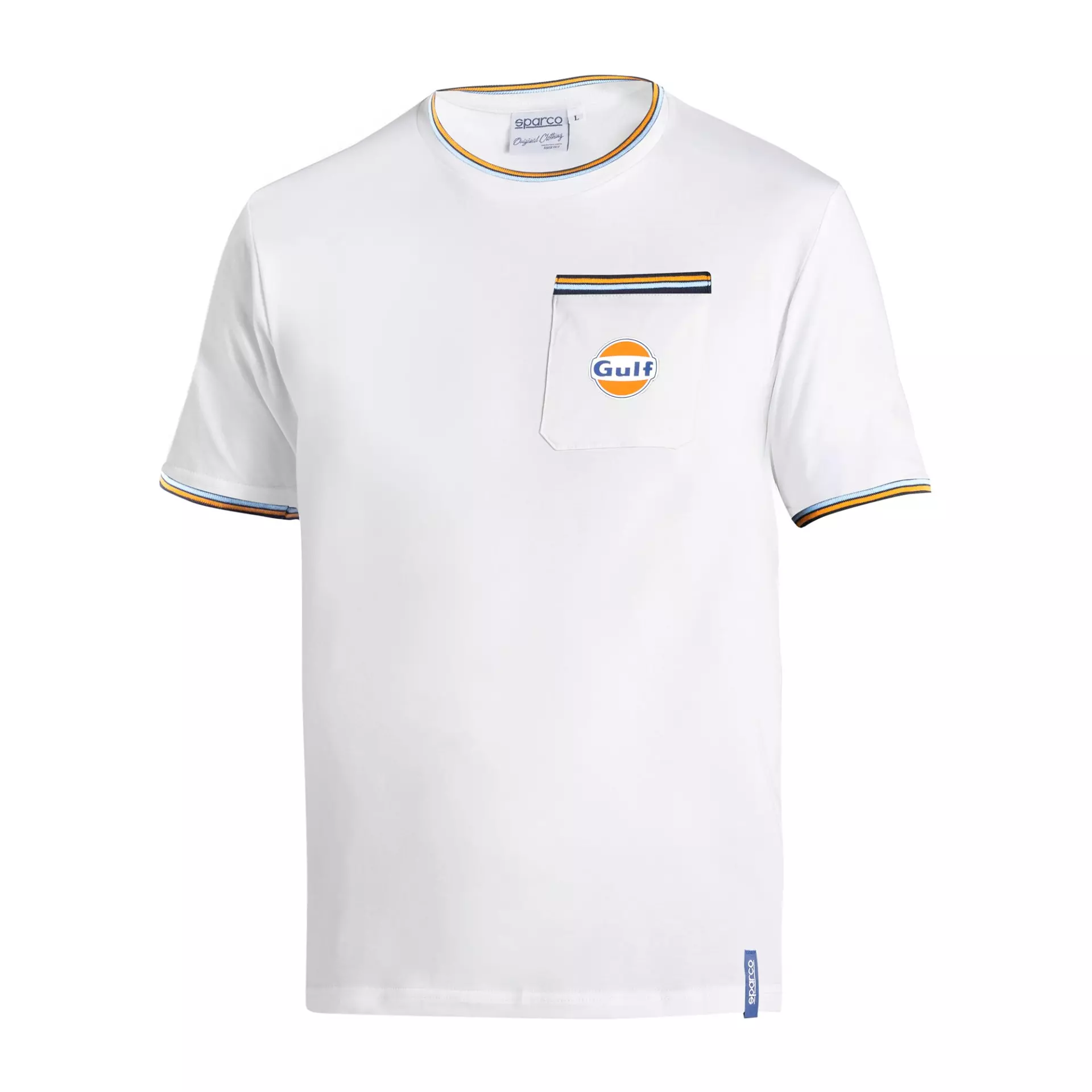 Sparco BML0005S0-W01, Gulf T-Shirt with Pocket, White