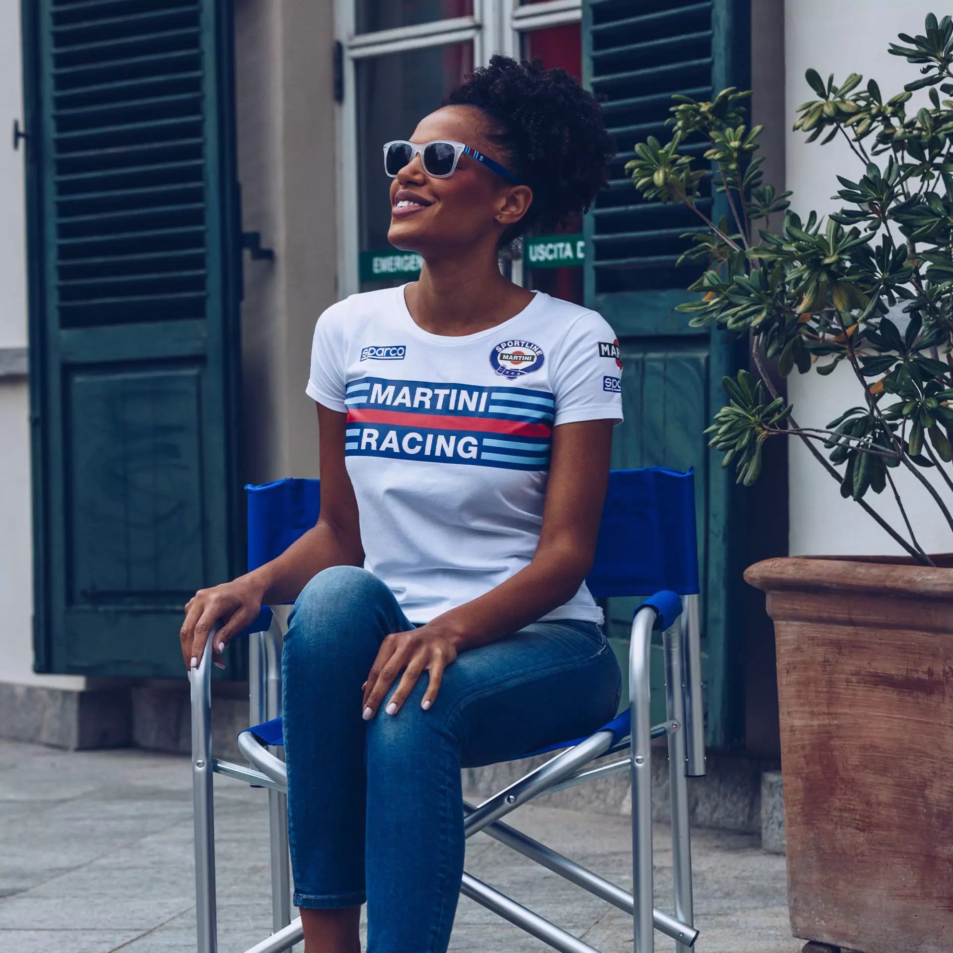 Sparco 01398MR-BI, Martini Racing Women's T-Shirt, White, image 4