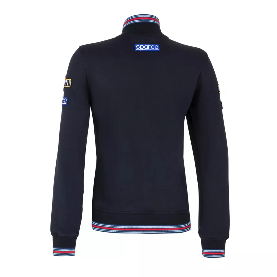 Sparco 013033MR-BM, MR Lady Sweatshirt mit durchgehendem Reißverschluss, Marineblau, image 2, gallery thumbnail