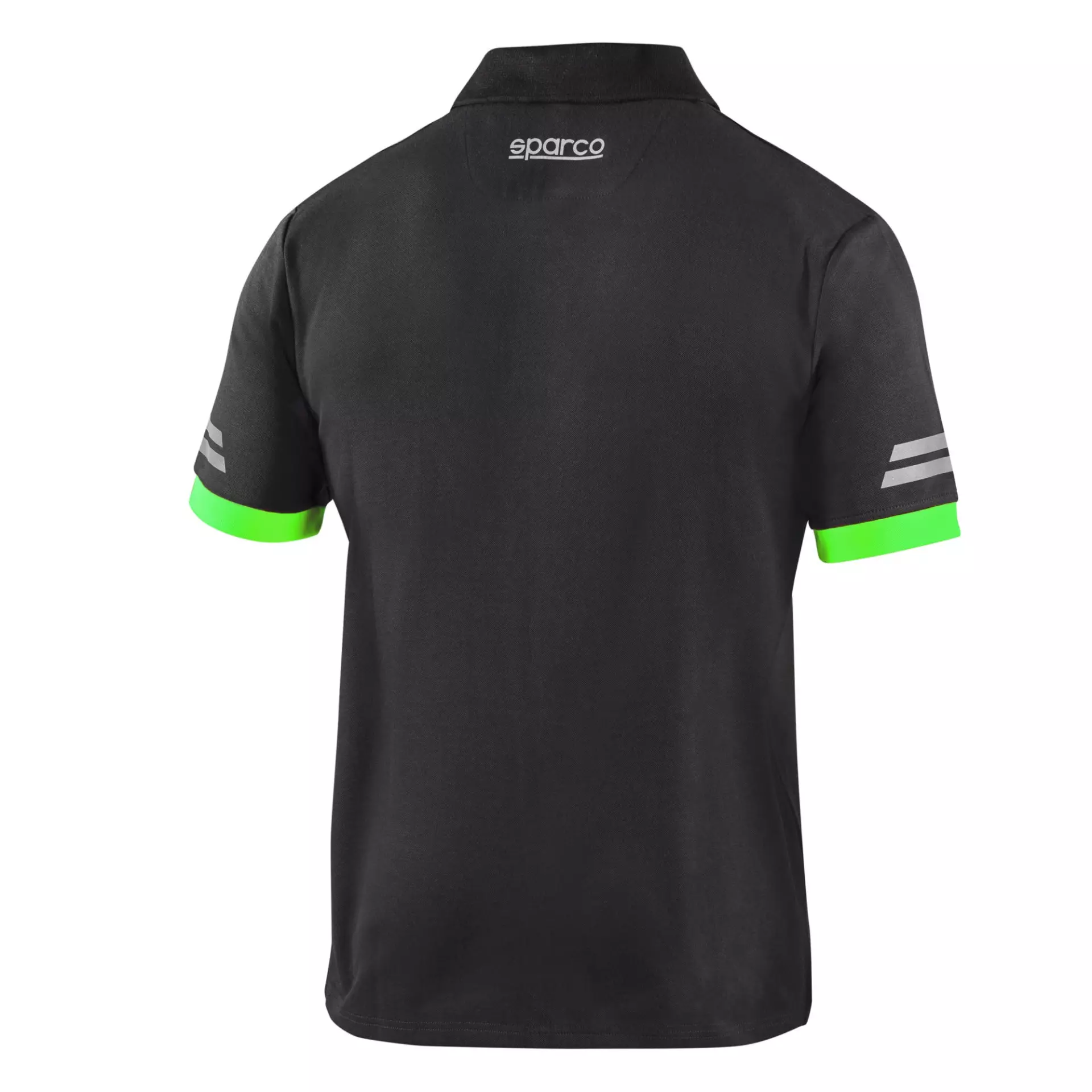 Sparco 02415-GSVF, Toledo Tech Polo Shirt, Dark Grey/Fluorescent Green, image 2