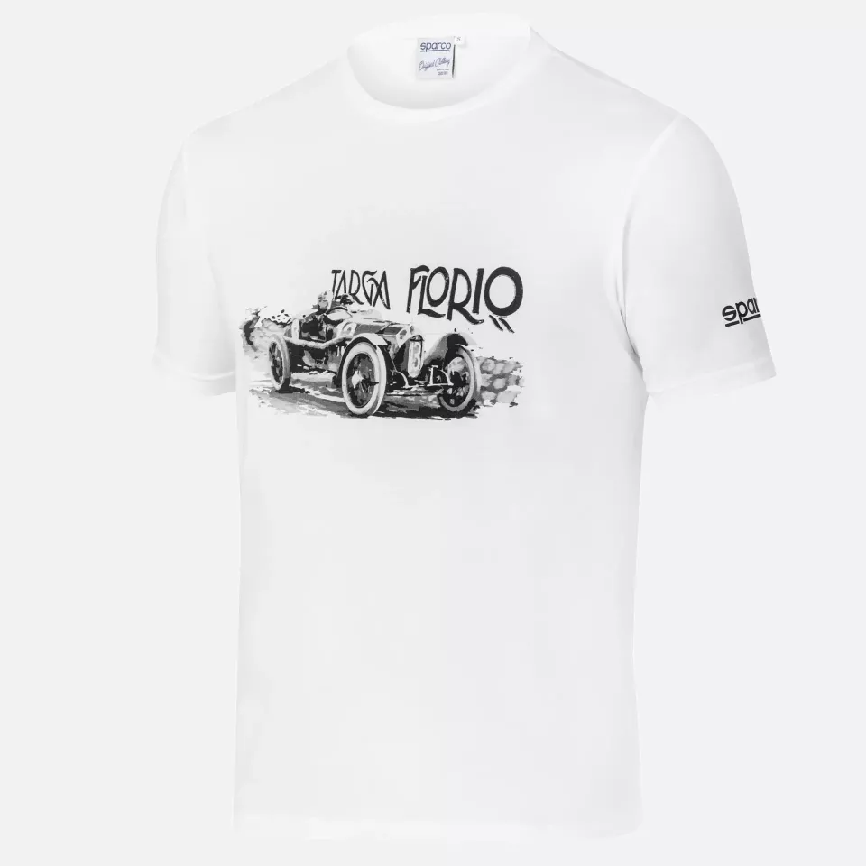 Sparco 013047TF-BI, Targa Florio T-Shirt T2, Weiß, image 1, gallery thumbnail