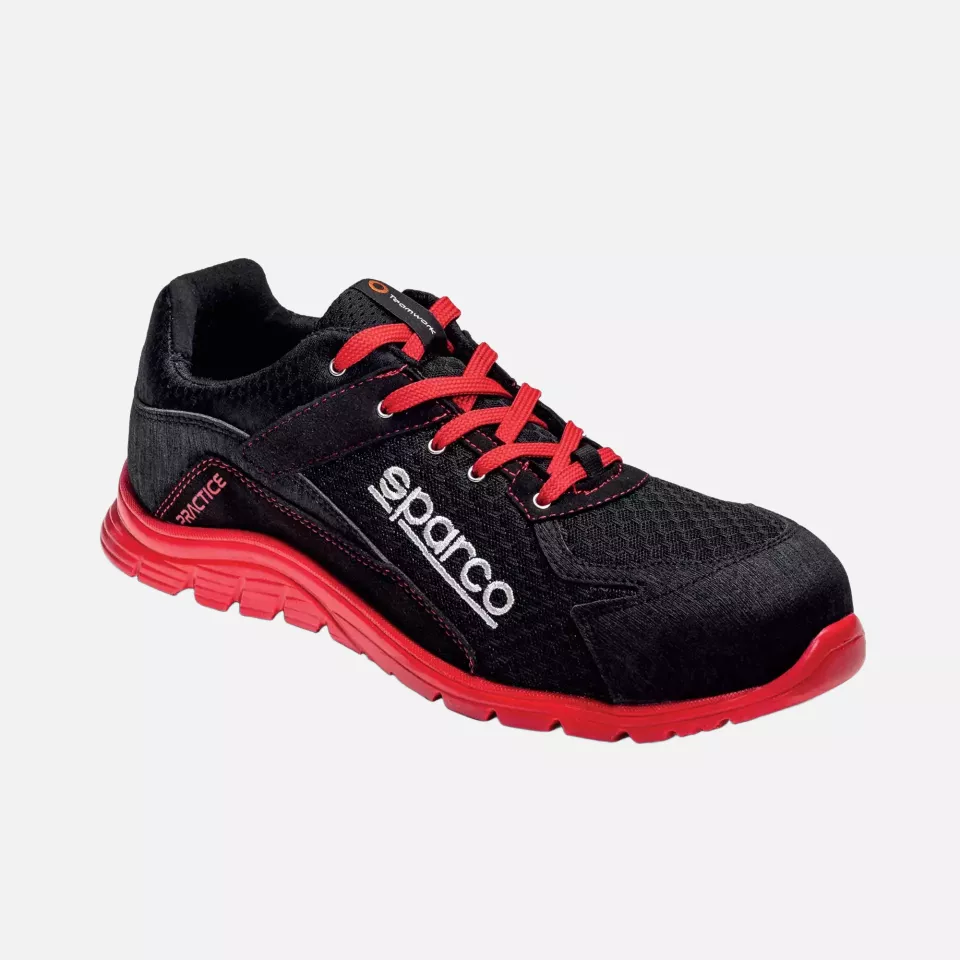 Sparco 07517NRRS, Practice Jacques Safety Shoes ESD S1P SRC, Black/Red, image 2, gallery thumbnail