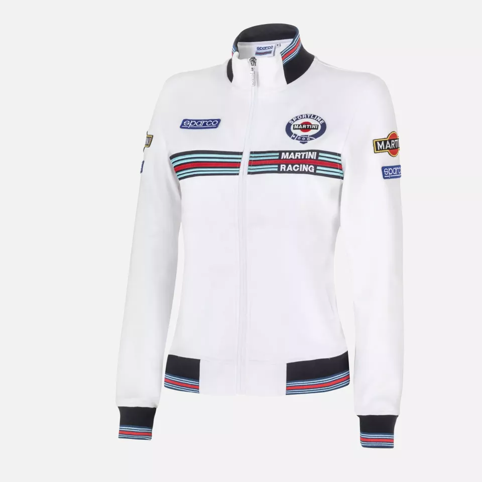 Sparco 013033MR-BI, Martini Racing Damen Sweatjacke, Weiß, image 1, gallery thumbnail