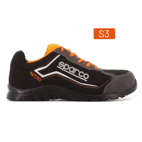 Sparco Nitro Didier Saftey Shoes ESD S3 SRC, Black/Gray