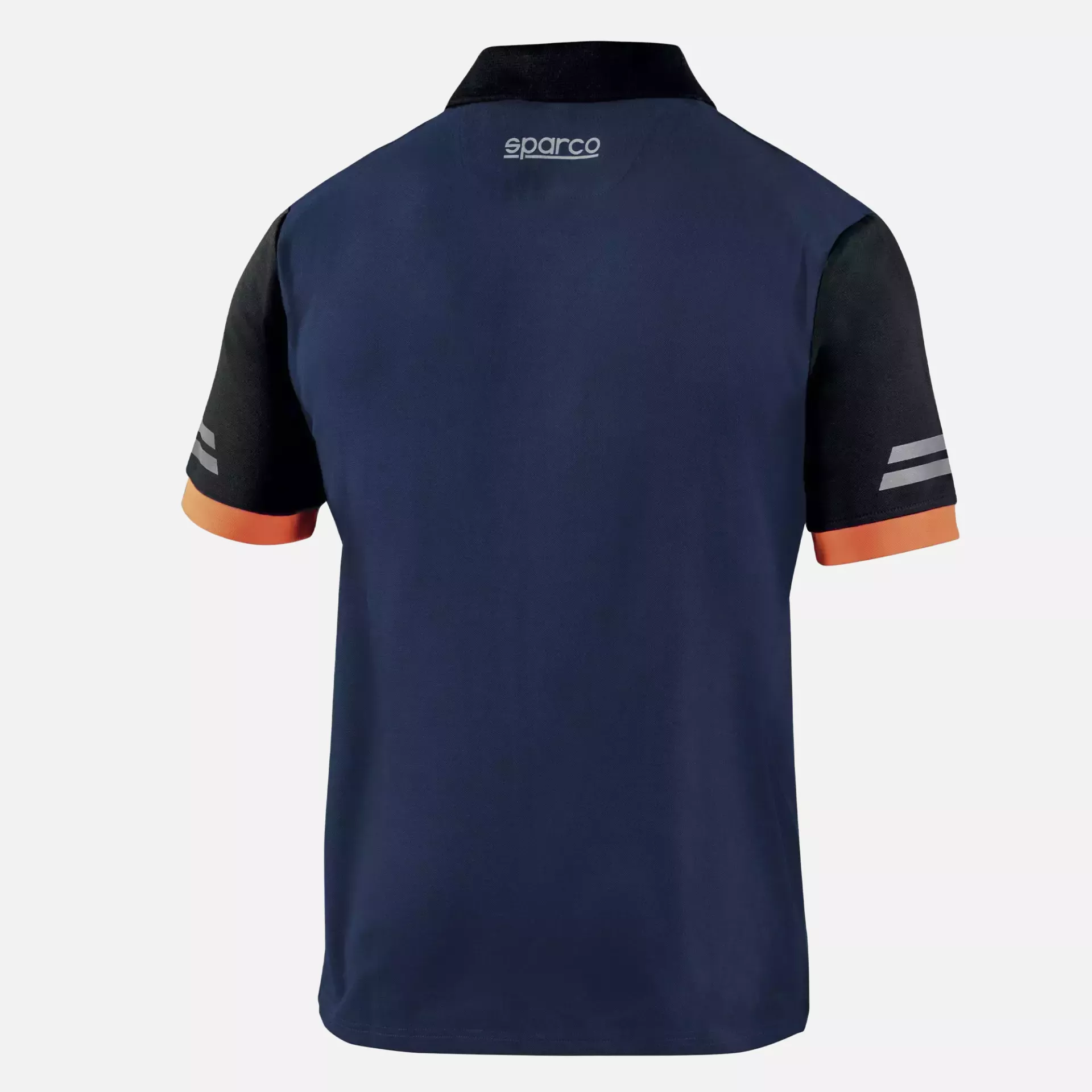 Sparco 02415BMAF, Toledo Tech Polo, Navy Blue/Orange, image 2
