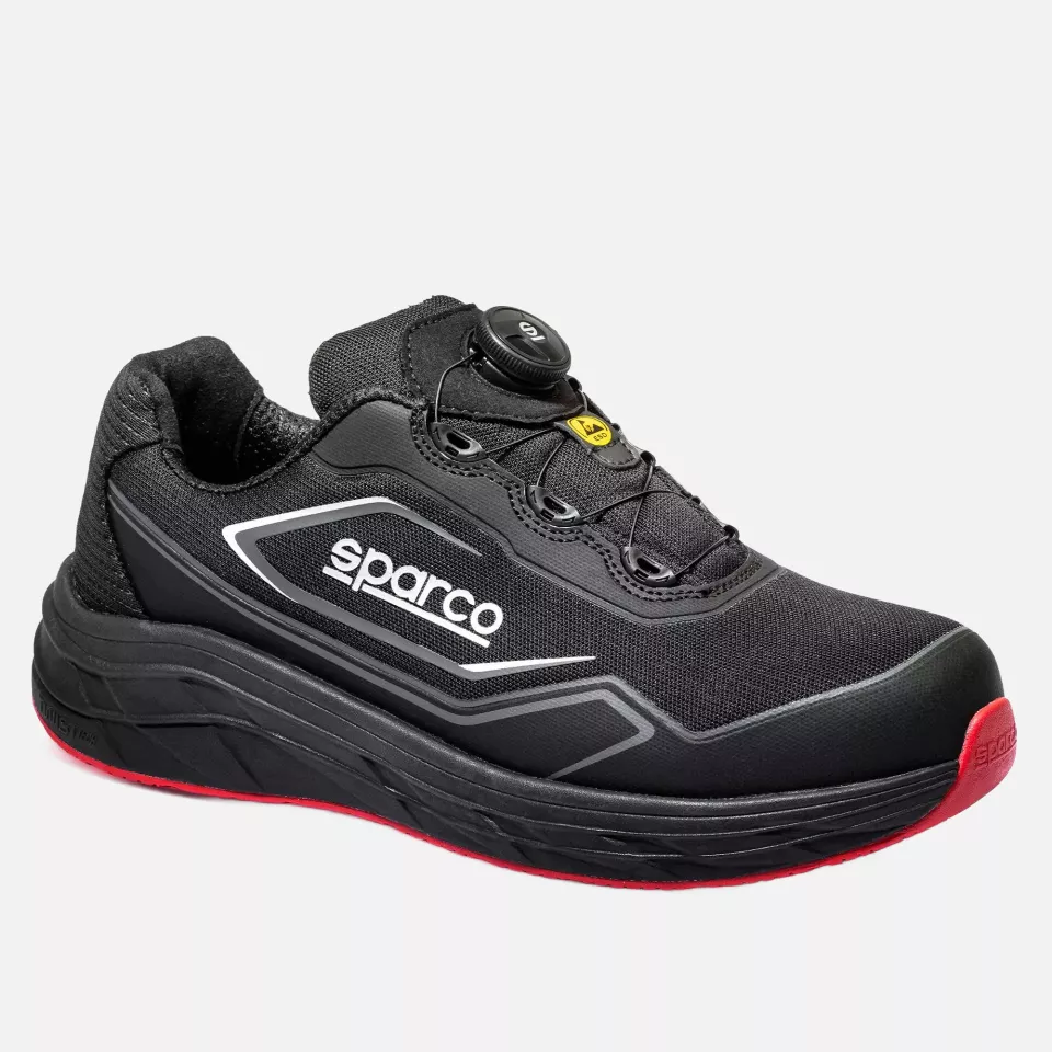 Sparco BTB0019B0-K12, IMPULSE+ Safety Shoes S1PS SR FO HRO, Black/Red, image 1, gallery thumbnail