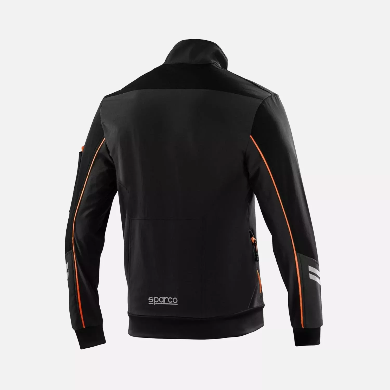 Sparco 02413NRAF, Austin Tech Softshell Jacket, Black/Orange, image 2