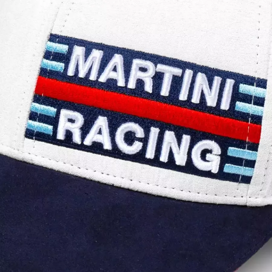 **Martini Racing 3D Embroidery** adds iconic detail that showcases your passion with standout style.