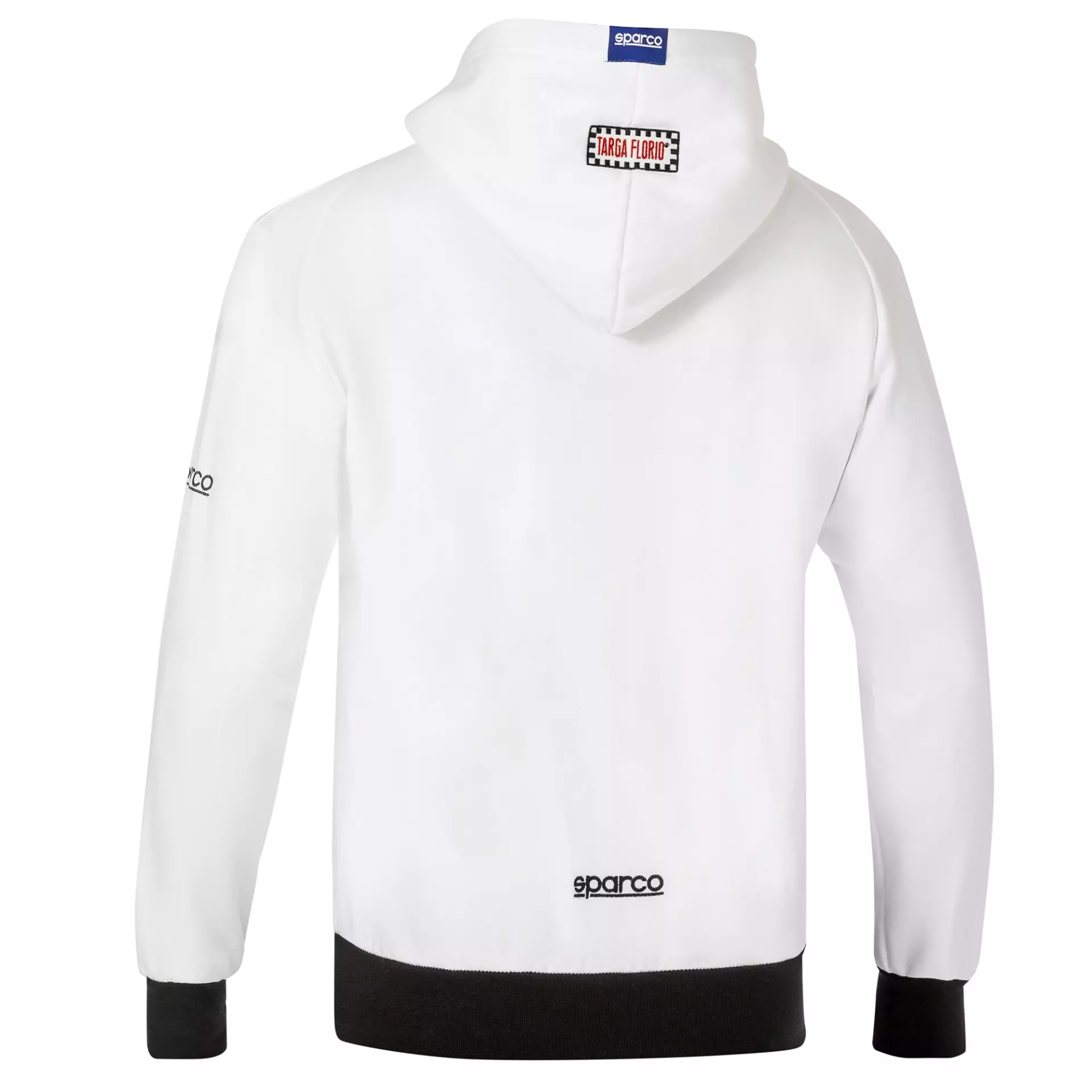 Sparco 013041TF-BI, Targa Florio Hoodie #F1, White, image 2