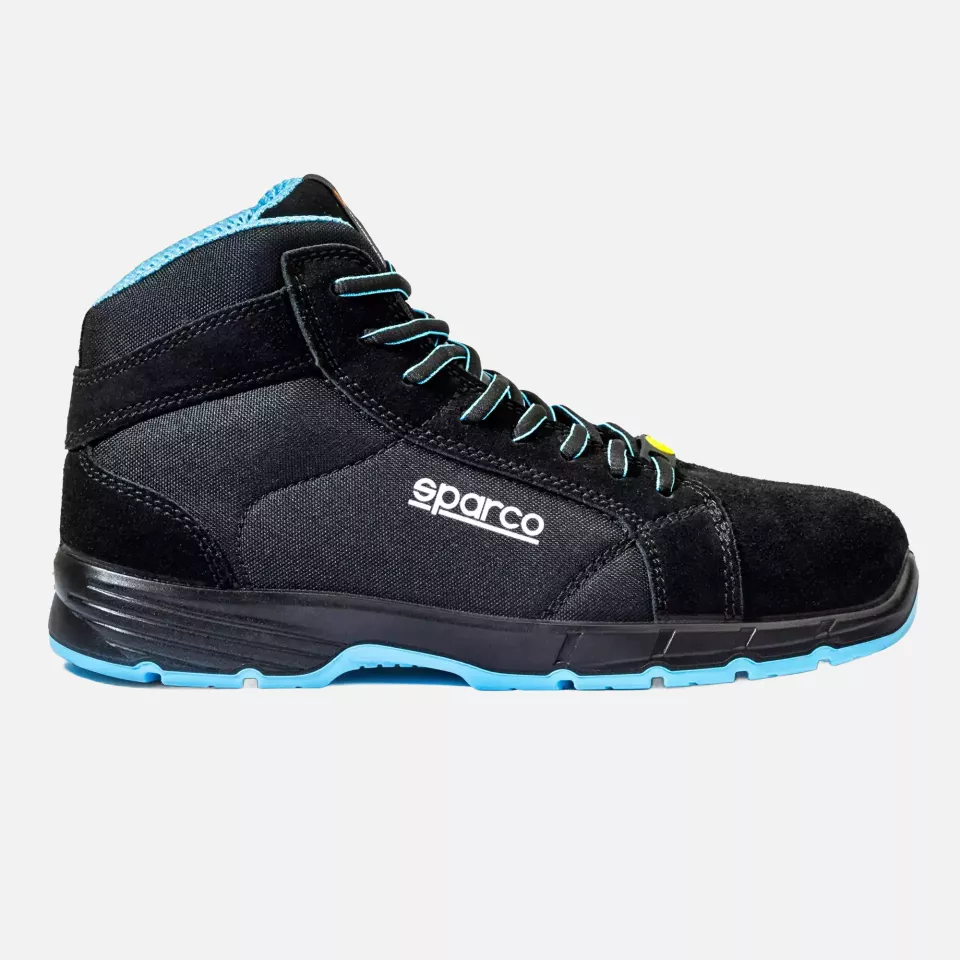Sparco 07547S3, Horizon-H Fargo Safety Shoe, S3S ESD, Black/Blue, image 3, gallery thumbnail