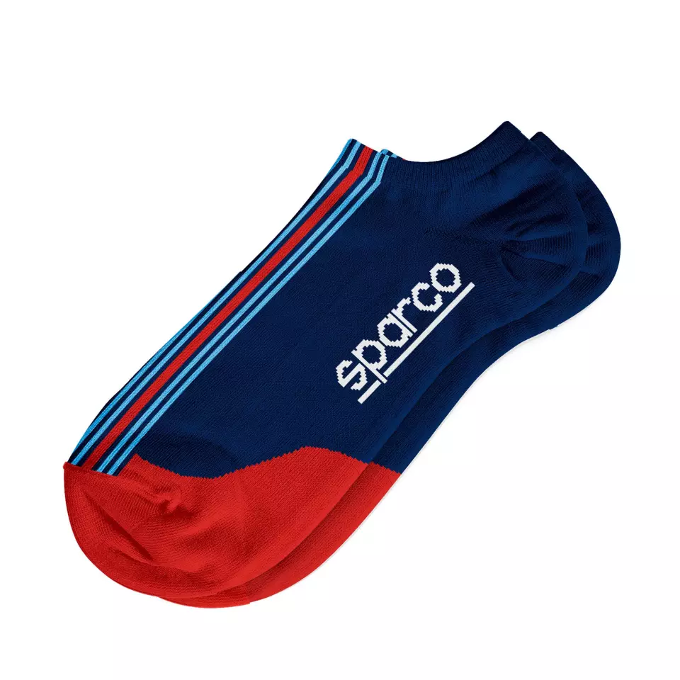 Sparco BMZ0001D0-N31, Martini Racing Socks Low Cut, Navy Blue/Red, image 2, gallery thumbnail