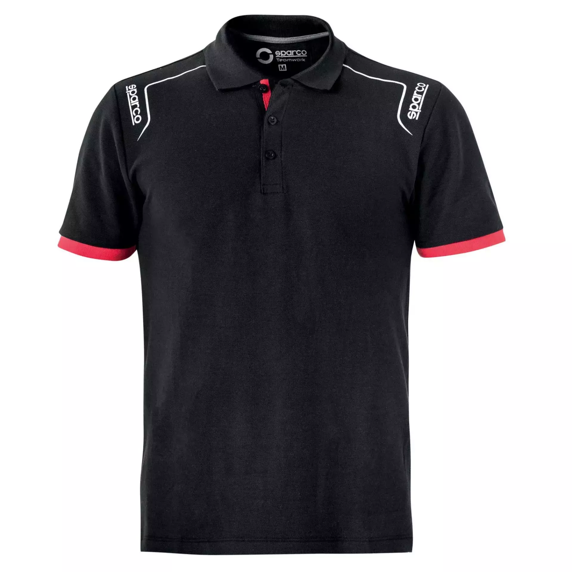 Sparco 02407NR, Portland Tech Stretch Polo, Black, image 1