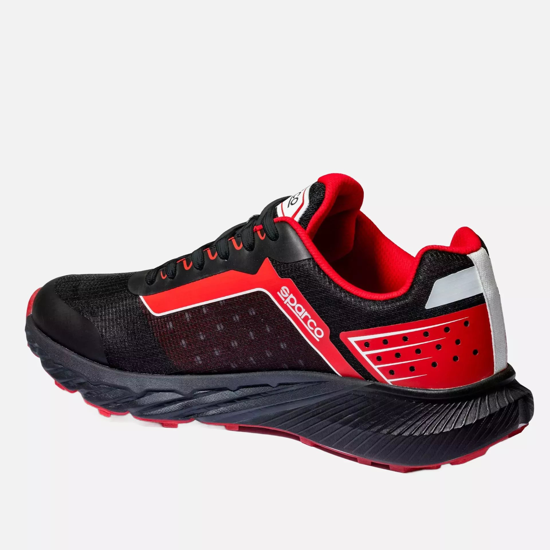 Sparco BTB0007B0-K12, S-Park Berufsschuhe O1, Schwarz/Rot, image 2